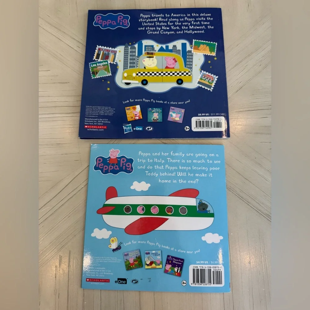 Peppa Pig Book Bundle 2 Scholastic On the Road Family Trip
